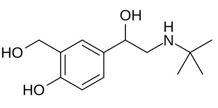 Salbutamol structure Salbutamol structure